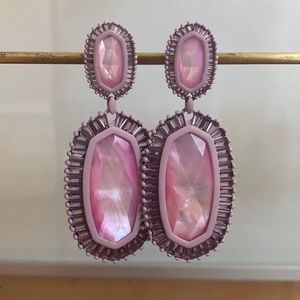 Purple/violet Kendra Scott Kaki statement earring